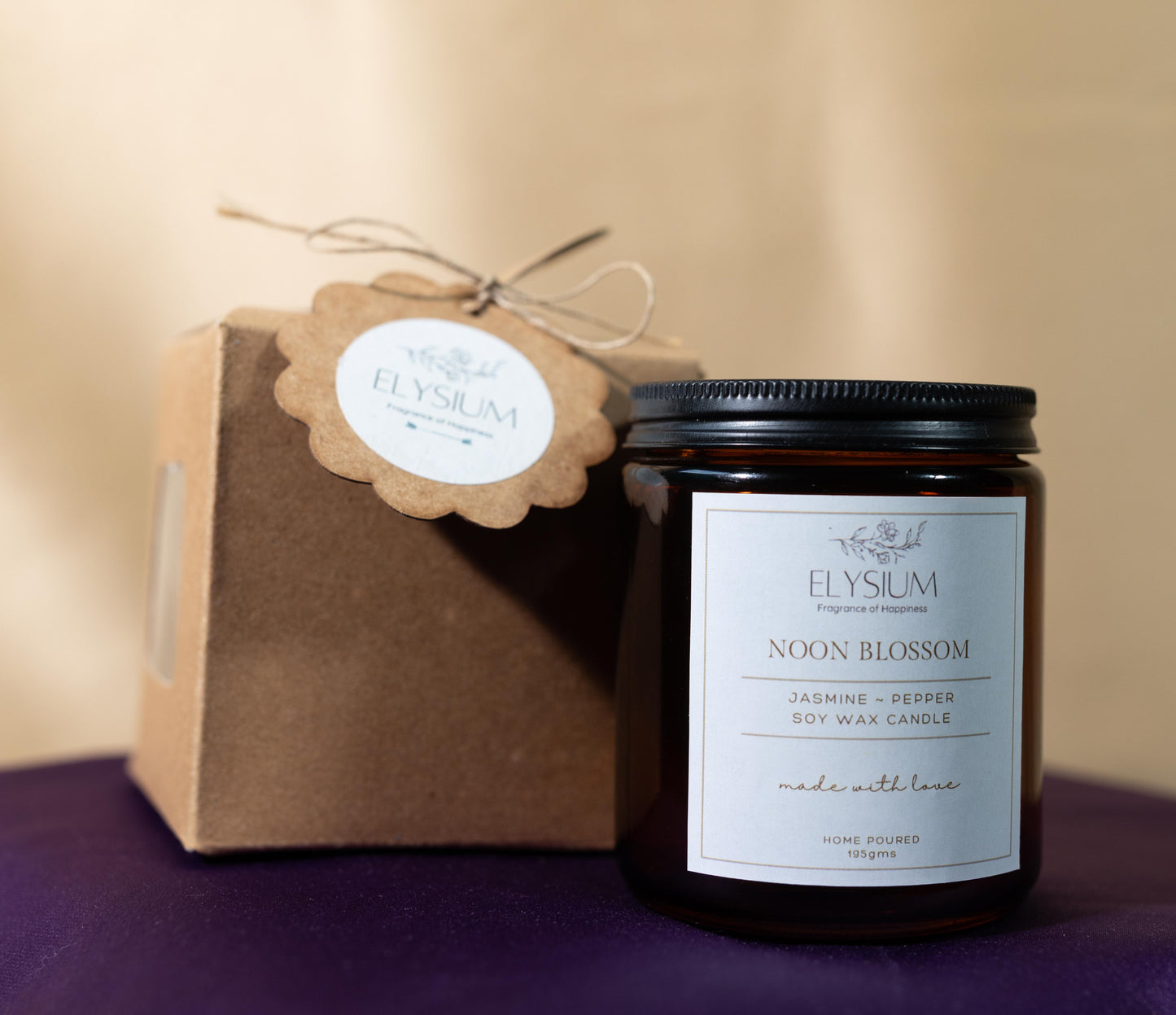 Noon Blossom Amber Jar