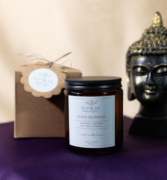 Noon Blossom Amber Jar