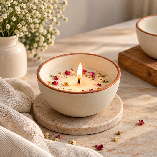 Beige Ceramic Jar